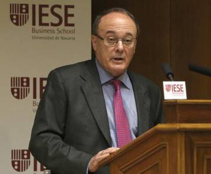 El gobernador del Banco de Espa&ntilde;a, Luis Mar&iacute;a Linde. 