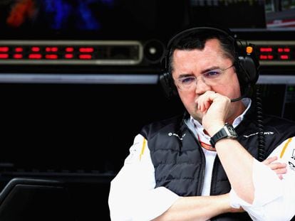 Eric Boullier, durante el Gran Premio de Austria 