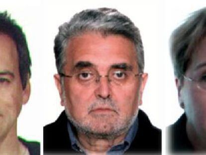 Vicente Sarasa Cecilio, Jose Antonio Ramon Teijelo y Manuela Ontanilla Galan.
 RESTRICTED TO EDITORIAL USE -- MANDATORY CREDIT &quot;AFP PHOTO / SPANISH INTERIOR MINISTRY&quot; -- NO MARKETING OR ADVERTISING CAMPAIGNS -- DISTRIBUTED AS A SERVICE TO CLIENTS