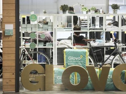 Oficinas de la startup barcelonesa Glovo, en una imagen de archivo.