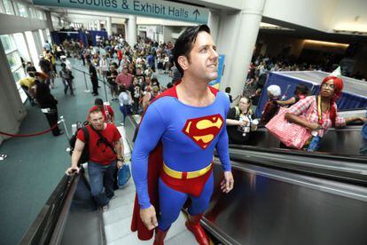 El actor Trey Moore vestido de Superman en la Comic-Con