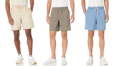 Seis pantalones cortos de hombre para vestir, en múltiples colores