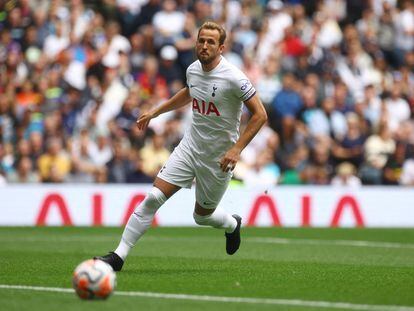 Harry Kane, durante un amistoso con el Tottenham en la pretemporada de 2023.