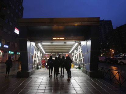 La estación de Metrosur de El Carrascal, en Leganés.