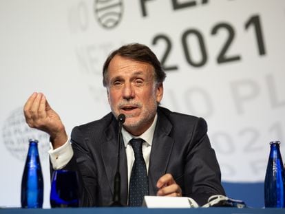 El presidente del Grupo Planeta, José Creuheras, este jueves.
