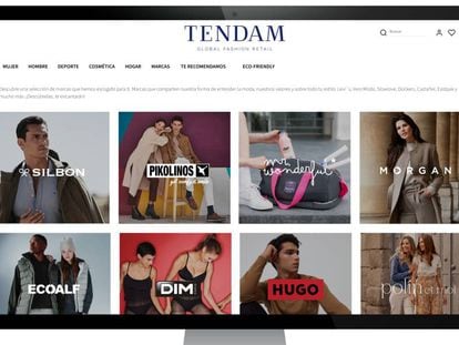 Distintas marcas dentro de la plataforma online de Tendam.