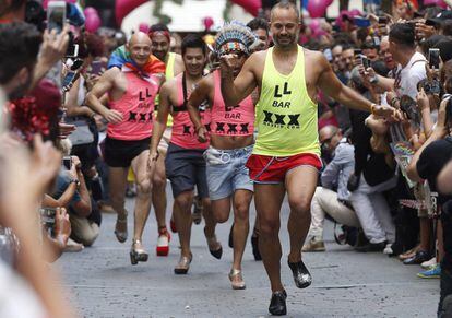La tradicional carrera de tacones del Orgullo Gay 2017