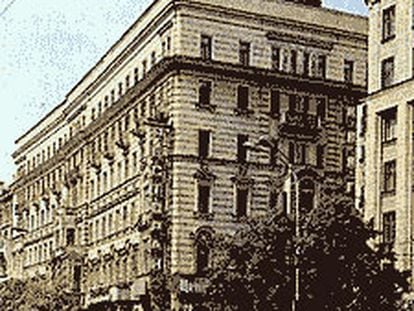 Hotel Lux, de Moscú, donde se alojaban los dirigentes comunistas internacionales en los años treinta y cuarenta.