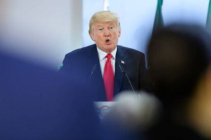 El president i dels EUA, Donald Trump, a la cimera del G-20.