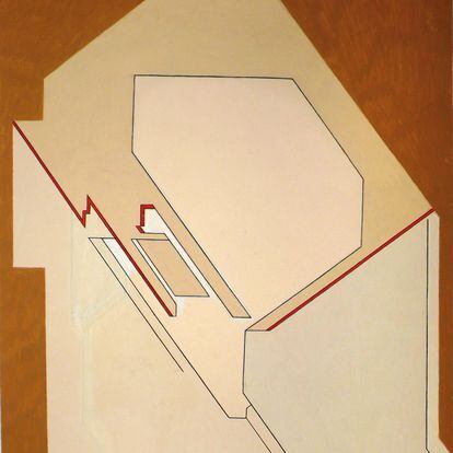 Pablo Palazuelo, 'Sin título [Proyecto para Bankinter]', 1976. © Fundación Pablo Palazuelo, 2023.