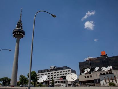 Sede de los informativos de TVE en Torrespaña, Madrid.