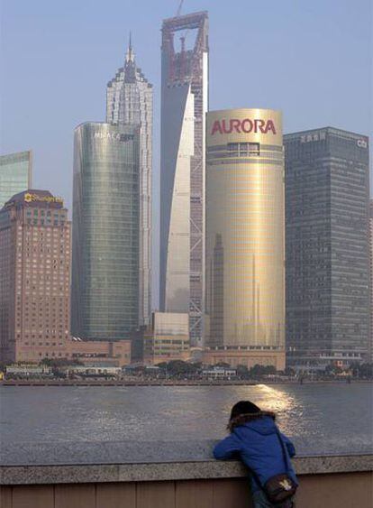 Vista de la ciudad china de Shanghai.