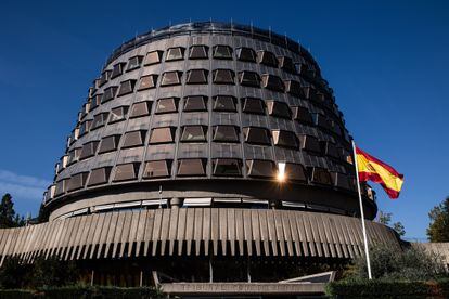 La fachada del Tribunal Constitucional en Madrid, en septiembre de 2021.