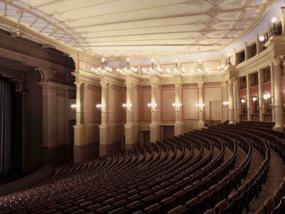 Interior del teatro Festspielhaus, donde se celebra el Festival Richard Wagner de Bayreuth (Alemania).