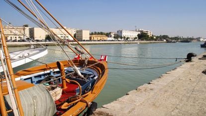 El puerto de pescadores del r&iacute;o Guadalete del Puerto de Santa Mar&iacute;a. 