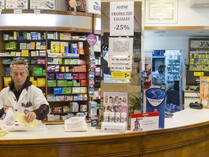 Una farmacia en el barrio de Recoleta de Buenos Aires. 