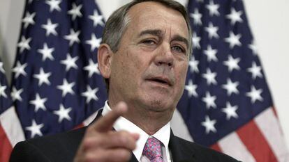 El republicano John Boehner en la C&aacute;mara de Representantes.