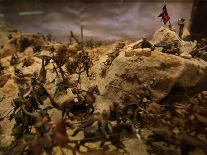 El diorama que evoca la batalla del Somme.