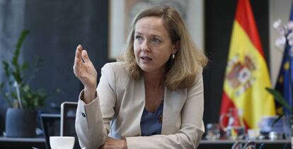 Nadia Calviño, vicepresidenta económica, en Madrid.