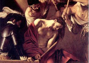 'La coronación de espinas', lienzo de Caravaggio en el Museo de Historia del Arte de Viena.