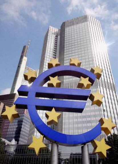  Imagen de la sede del Banco Central Europeo (BCE) en Fr&aacute;ncfort.
