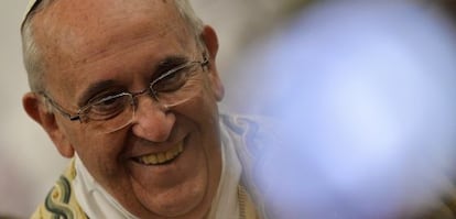 El Papa, durante una misa en la basílica de San Pablo el 25 de enero.