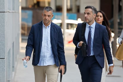 Rubén Rivera, responsable de 'marketing' de la RFEF, este martes en la Audiencia Nacional.