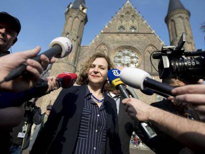 La ministra holandesa de Sanidad, Edith Schippers, este jueves en La Haya. 