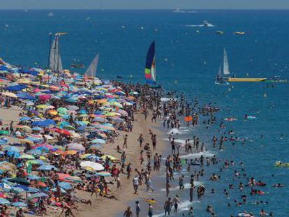 Playa de Calella, Barcelona.