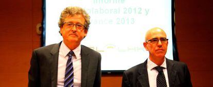 Tomás Arrieta, presidente del CRL, y Juan A. Muguruza, responsable de estudios socioeconómicos.