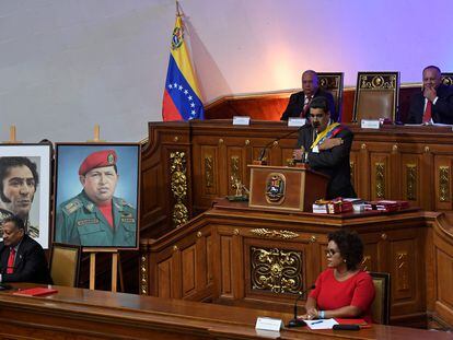 Maduro, durante un discurso en la Asamblea Constituyente, en enero de 2020.