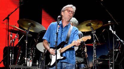 Eric Clapton en un concierto en California en septiembre.