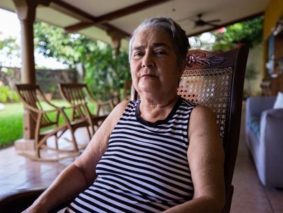Josefina ‘Pinita’ Gurdián abuela de Támara Dávila, presa política por “conspiración para cometer menoscabo a la integridad nacional” en  la prisión de El Chipote, en Managua. 
