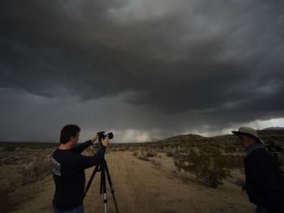 Un gustnado en Littlerock, California, en 2013.