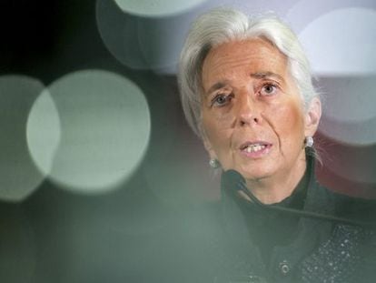 Lagarde, en un acto en Bruselas a finales de enero.