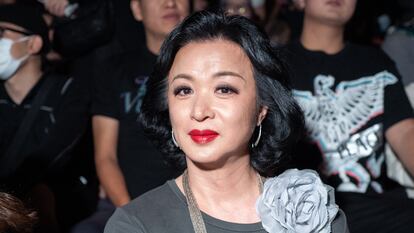 La bailarina y actriz Jin Xing, en una imagen durante un desfile de moda en Shanghái en octubre de 2020.