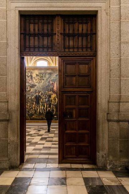 Martirio de San Mauricio y la Legión Tebana, obra de El Greco, en las salas capitulares.