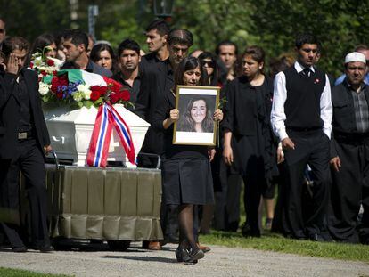 Funeral por las víctimas de la matanza de la isla de Utoya