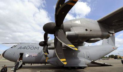Fotografía de archivo, tomada en Wunstdorf (Alemania) de un A400M, similar al avión que se ha estrellado en Sevilla.