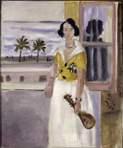 'Mujer con mandolina', que pertenece al Museo de la Orangerie de París desde que Marguerite lo donó.