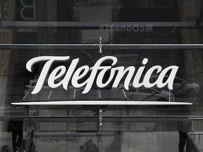 Sede de Telef&oacute;nica en Gran V&iacute;a, en Madrid. 