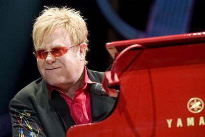 Elton John, durante un concierto.