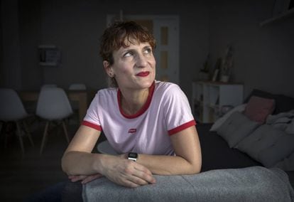 Elisa Ferrer, en su casa, este martes.