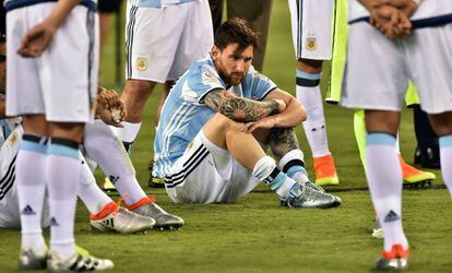 Lionel Messi, tras perder la final de la Copa América Centenario.