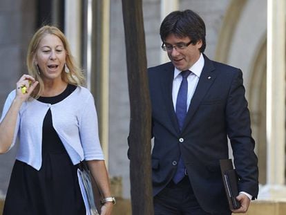 Carles Puigdemont i Neus Munté.