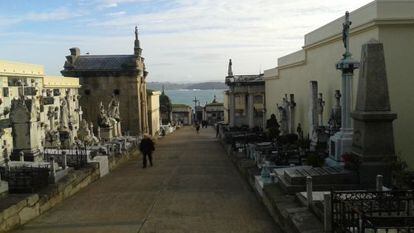 Cementerio mar&iacute;timo de San Amaro, en A Coru&ntilde;a. 