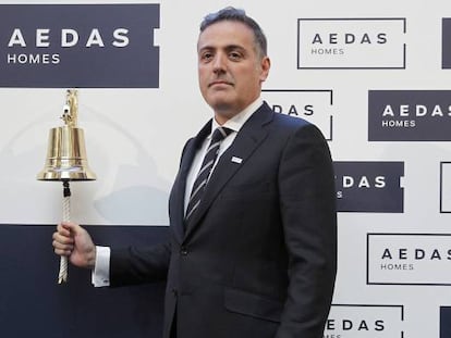 David Mart&iacute;nez, consejero delegado de Aedas en la salida a Bolsa de la compa&ntilde;&iacute;a.