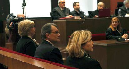 Ortega, Mas i Rigau, el primer dia de judici.