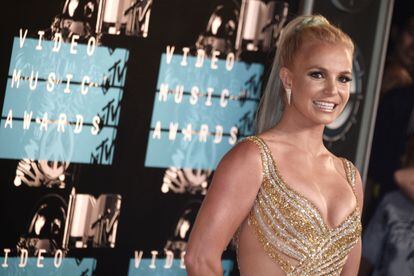 Britney Spears, durante la alfombra roja de los MTV Video Music Awards, en agosto de 2015.