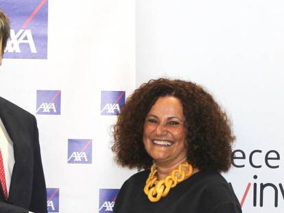 Carlo Aso, consejero delegado de Andbank España, y Olga Sánchez, consejera delegada de AXA España. 